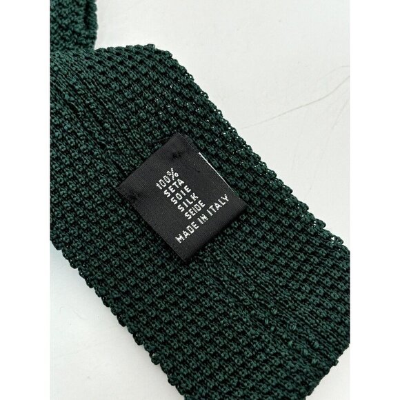 VTG ASSORTED LOT OF 3 - Red, Green & Yellow Silk / Wool Ties Made in Italy - Picture 3 of 10